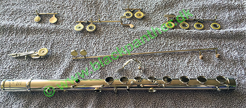 Flute in pieces
