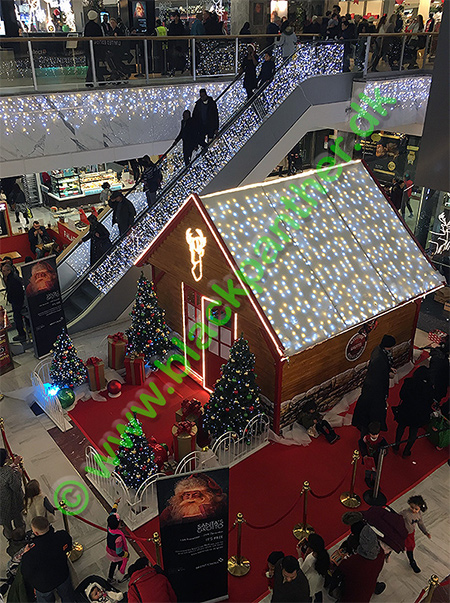 Christmas decorations in a mall